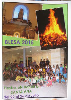 Portada del libro de fiestas de Blesa de 2015