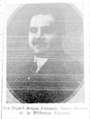 D. Miguel Artigas en 1930. Foto original en El Noticiero