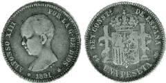 Pesetas de plata del reinado de Alfonso XIII
