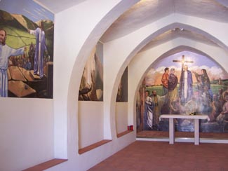 Pinturas Jesús Barranco en la ermita de Sanché de Moneva (Zaragoza)