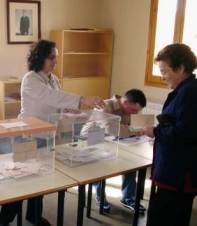 Imagen de unas votaciones  en 2003