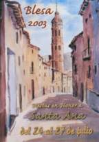 Libro de fiestas de 2003 de Blesa (Teruel)