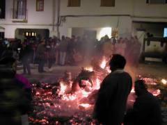 Hoguera de San Antón, enero de 2003