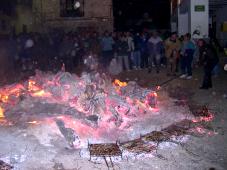 Imagen de la celebración de San Antón en 2004 en Blesa