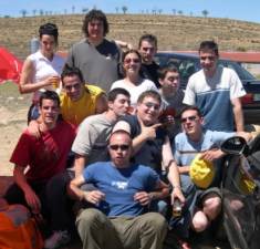 Integrantes de la peña La Bodeguilla