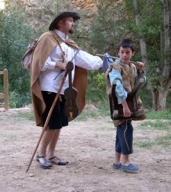 El juglar ciego, magníficamente caracterizado por Jesús Martínez, tenía dos papeles en la obra.