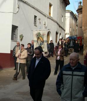 Procesión de El Encuentro en Blesa. 2007. foto FJLA