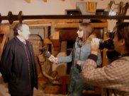 La Televisión entrevistando a Mariano Alamán