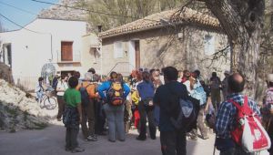 Llegada al molino Bajo de Blesa (foto R. Burillo)