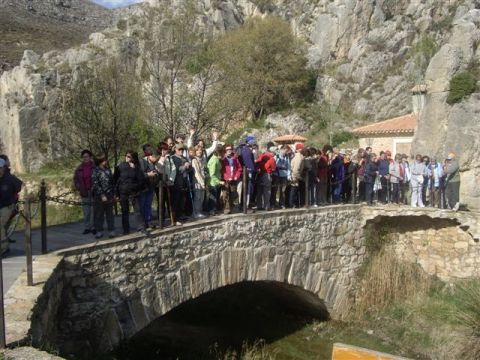 El grupo partiendo desde Huesa. Foto de H. Sanz