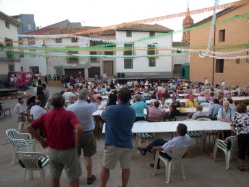 Poco antes de comenzar la cena de cierre de 2009