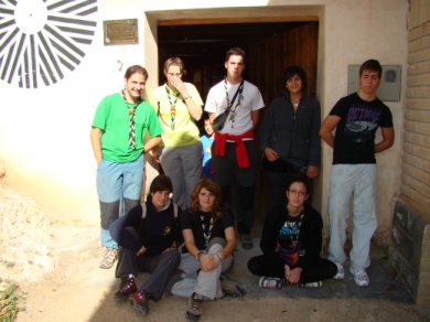 Grupo de scout que nos visitó este 2009
