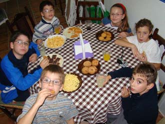 Los protagonistas de merienda (foto T.Salas)