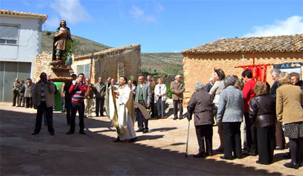 Bendición de términos en la fiesta de San Isidro en Blesa (Teruel). Foto: Manuel Val
