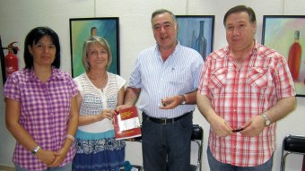 Nuria, Isabel Lorenzo, Guillermo Iturbe y José María presentaron el segundo libro del CEMO sobre el siglo XV