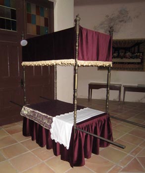 Cama para paso procesional realizada en Blesa