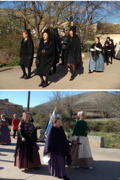 Procesion del Encuentro en Blesa (Teruel) en 2012. Por Gloria Allueva Iranzo