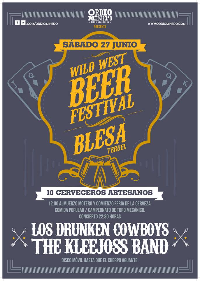 Cartel de la próxima fiesta Ordio Minero Experience 2015 en Blesa Teruel