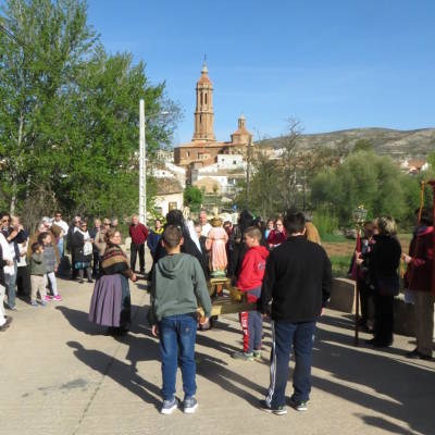Procesión de la Resurrección. Semana Santa 2017, Blesa (Teruel)