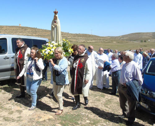 La estatua portátil de María, de Fátima'