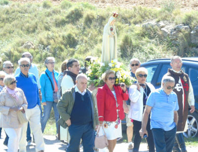 La estatua portátil de María, de Fátima'