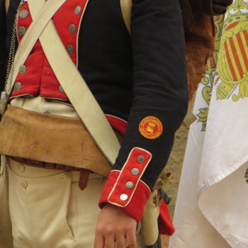 Los Voluntarios de Aragón en una recreación sobre la guerra de la Independencia