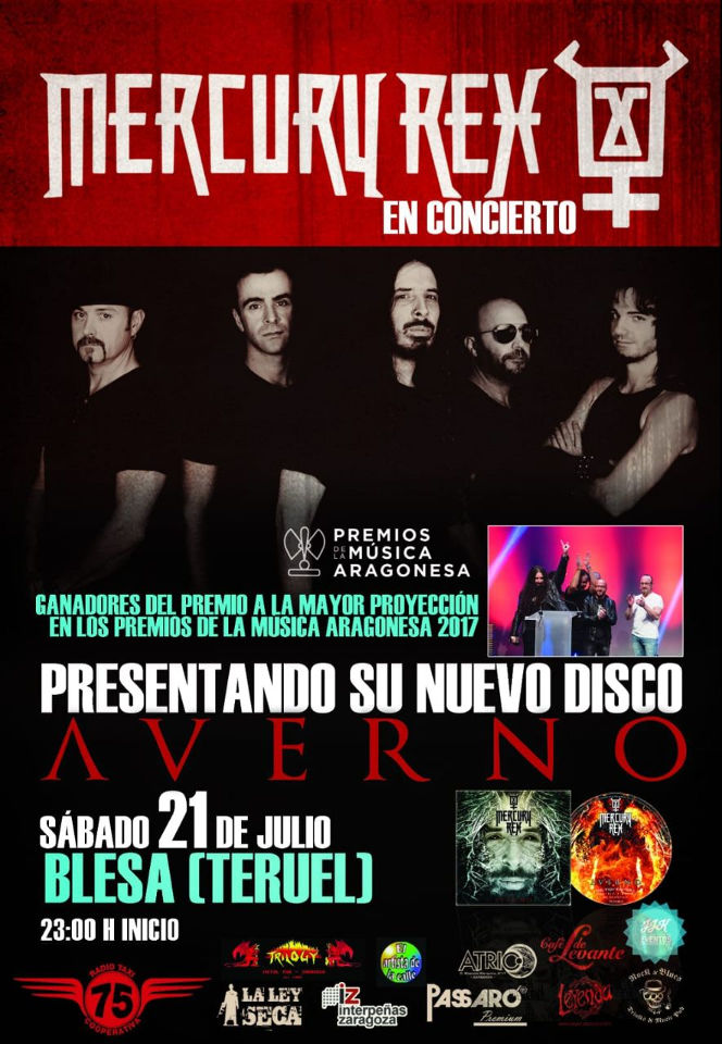 Cartel anunciador del concierto de Mercury Rex en Blesa 2018