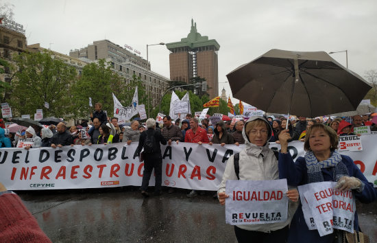 En la manifestación del 31 de marzo de 2019