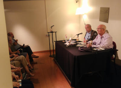 Presentación del libro en Zaragoza por parte del autor.