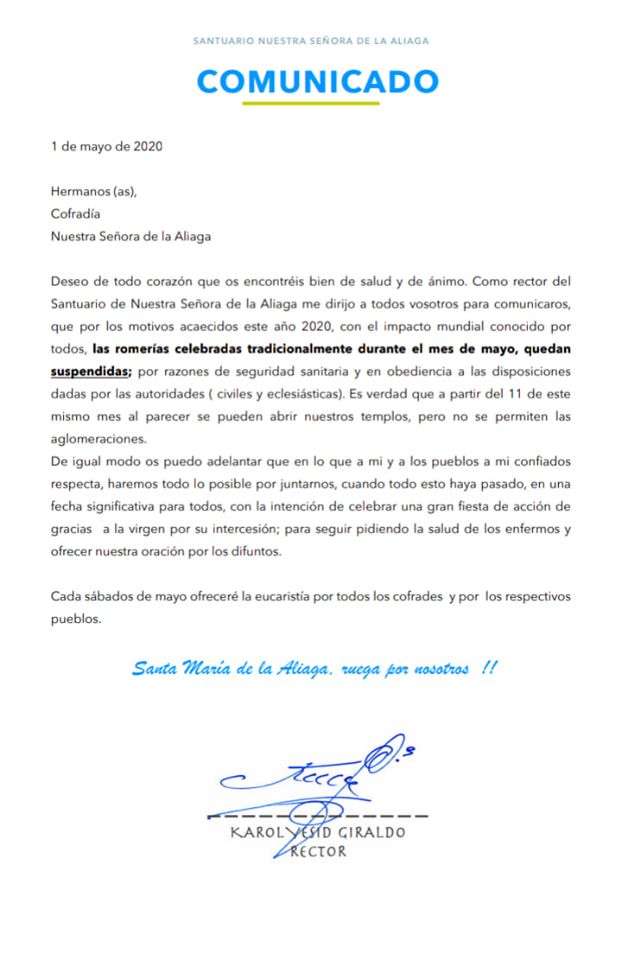 suspendidas las romerías de mayo por la covid-19 en Cortes de Aragón (Teruel)