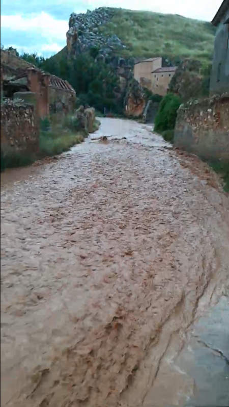 Riada en el río Aguasvivas Aragón (España)