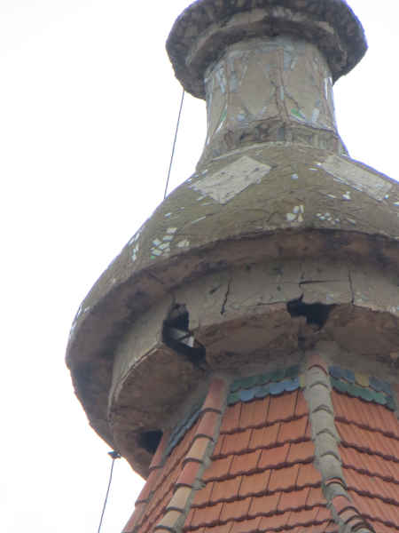Remate de la torre de Blesa (Teruel, Aragón).