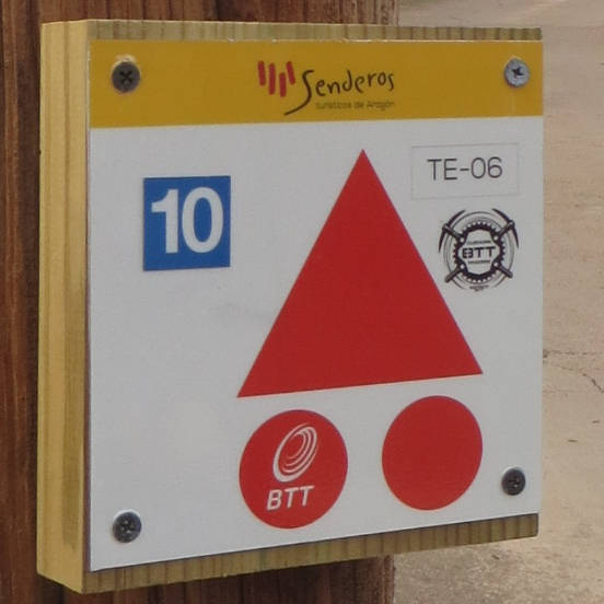 Rutas BTT en Cuencas Mineras. La ruta 10 la han señalizado por Muniesa Blesa Huesa Muniesa