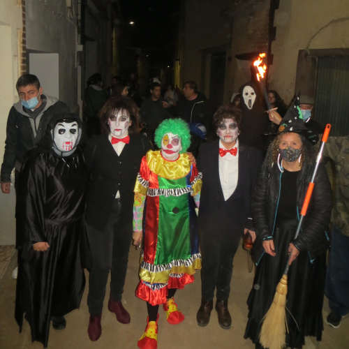 Celebración de Halloween 2021 en Blesa (Teruel, Aragón)