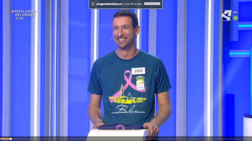 Iniciativa solidaria de la comisión de fiestas de Blesa en Aragon TV