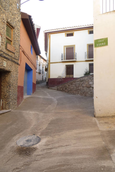 Obras saneamiento en Blesa, marzo 2023