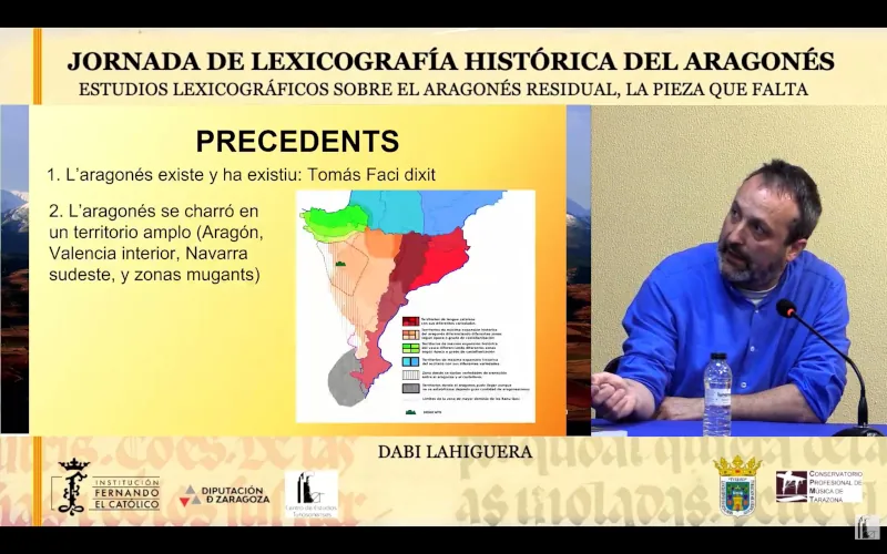 9 de mayo de 2026. Jornada de LEXICOGRAFIA HISTÓRICA DEL ARAGONÉS. Intervención de Dabi Lahiguera