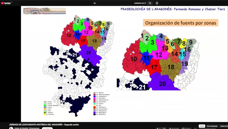 9 de mayo de 2026. Jornada de LEXICOGRAFIA HISTÓRICA DEL ARAGONÉS. Intervención de Chabier Tierz López y Fernando Romanos Hernández