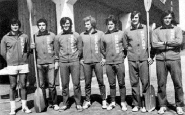 Equipo de piragüismo español de 1972.