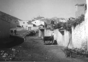 Calles de Blesa, calle del Palomar antes de su pavimentación