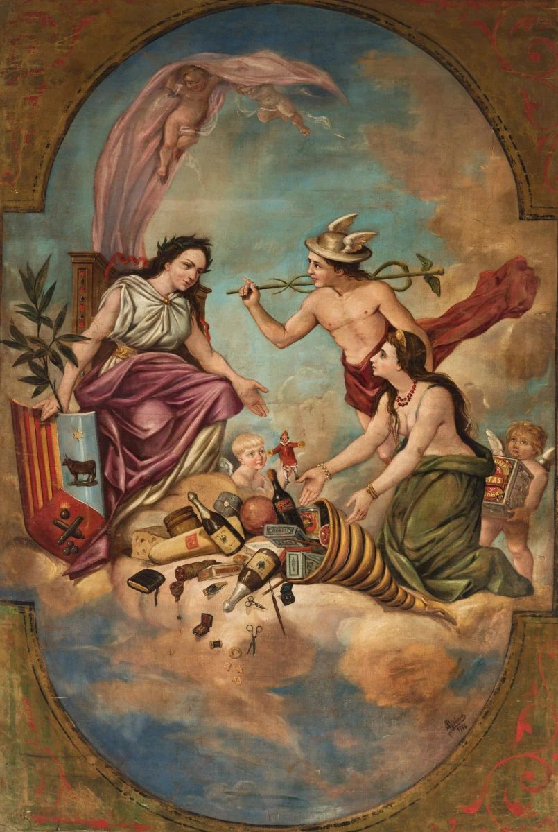 El cuerno de la abundancia, por Salvador Gisbert, 1885