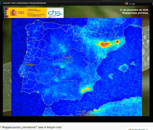 Geoforo. Debates diciembre 2020. Vista de satélite y análisis de amoniaco en la atmósfera