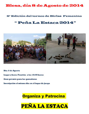Campeonato de birlas en Blesa, 2014