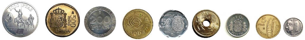 Ultimas pesetas canjeables por euros