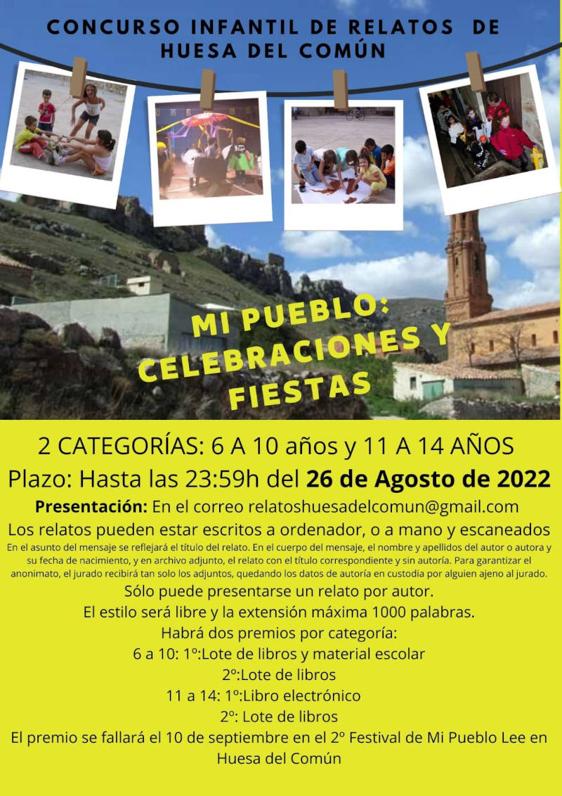 Actividades culturales Huesa del Común. Verano 2022