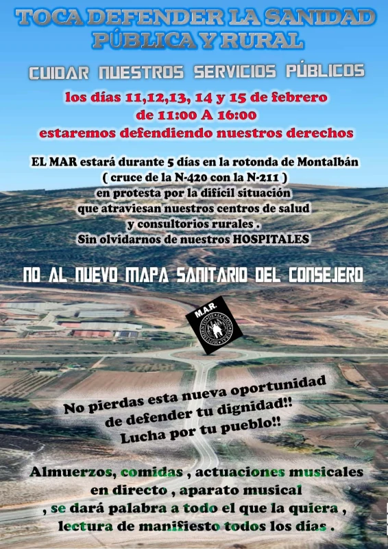 Comarca Cuencas Mineras. Salud Pública. Consejería de Sanidad. Protestas