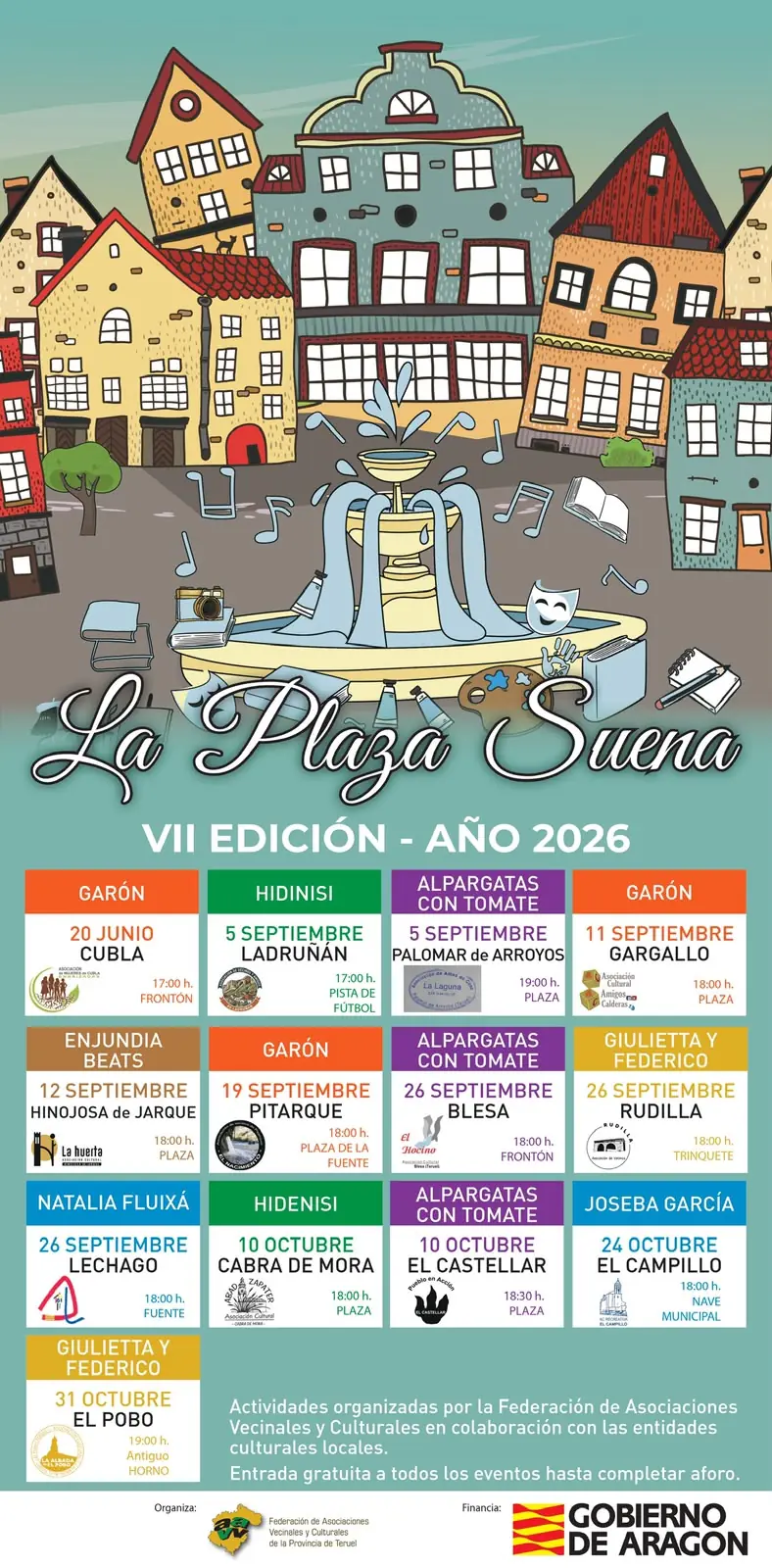 Fiesta con música en Blesa el sábado 26