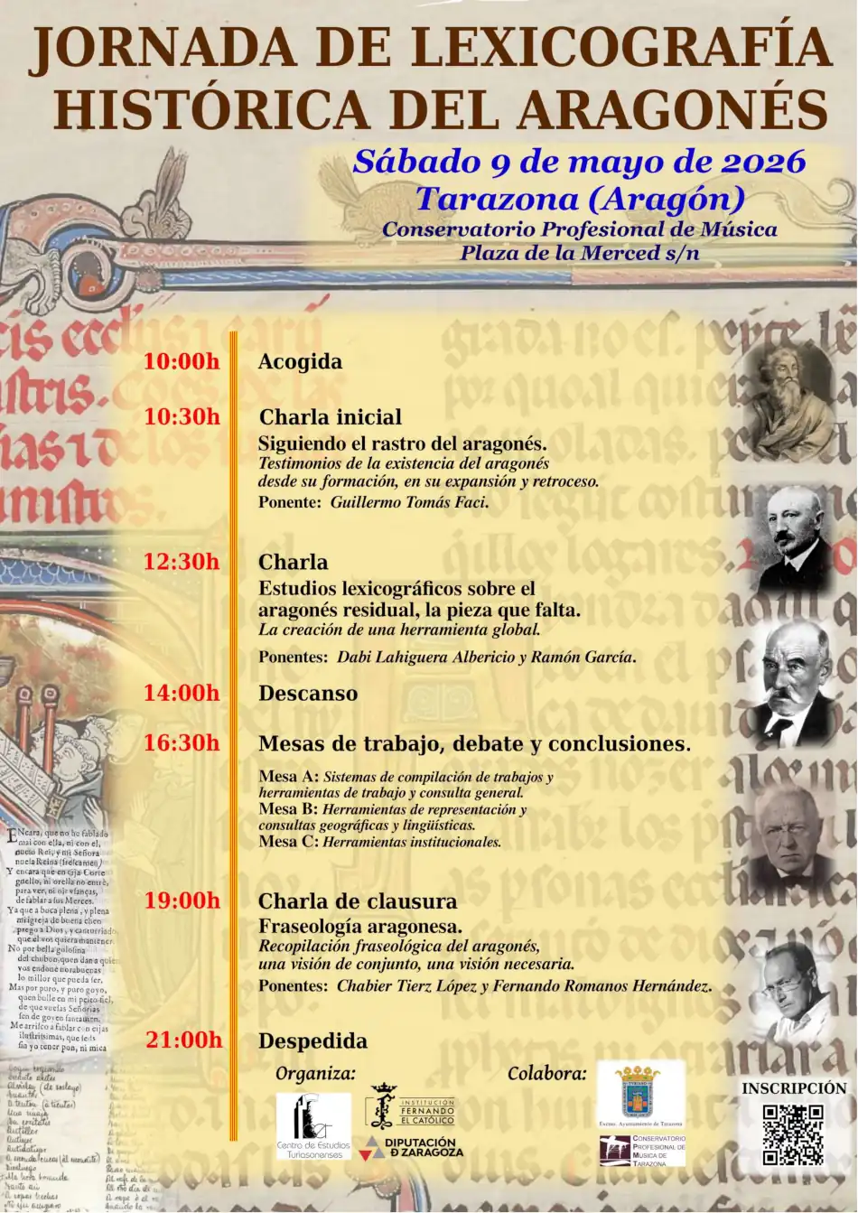 9 de mayo de 2026. Jornada de LEXICOGRAFIA HISTÓRICA DEL ARAGONÉS.