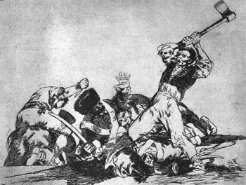 Grabado de Francisco de Goya. Desastre Núm. 3, Lo mismo