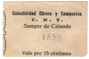 vale de Samper de Calanda durante la guerra civil española